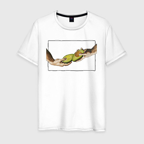 Мужская футболка Сотворение Авокадо / Белый – фото 1