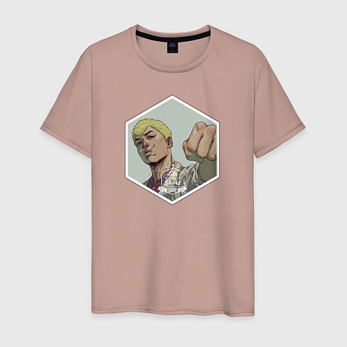 Мужская футболка Eikichi Onizuka / Пыльно-розовый – фото 1