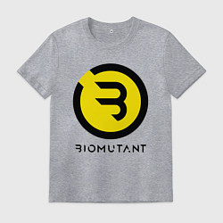 Футболка хлопковая мужская Биомутант, цвет: меланж