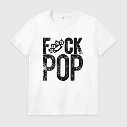 Футболка хлопковая мужская Five Finger Death Punch 5FDP, цвет: белый