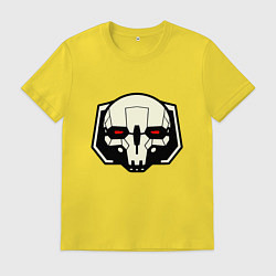 Футболка хлопковая мужская Mech BattleTech, цвет: желтый