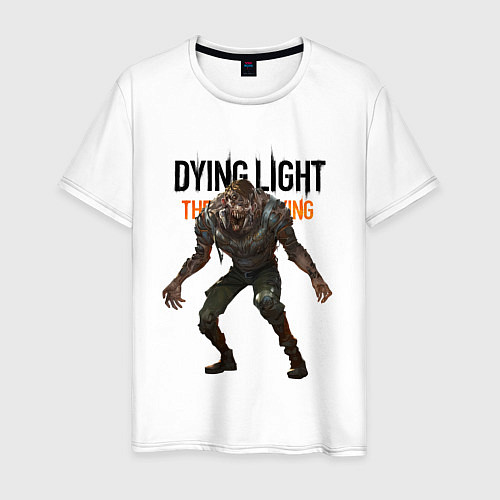 Мужская футболка Dying light Зараженный / Белый – фото 1