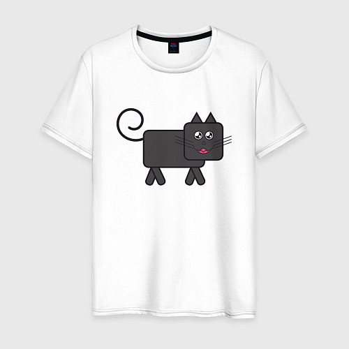 Мужская футболка Котяра / Белый – фото 1