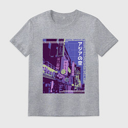 Мужская футболка Neon Asian Street Vaporwave