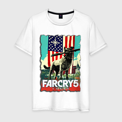 Мужская футболка Farcry doge Boomer - Бумер / Белый – фото 1