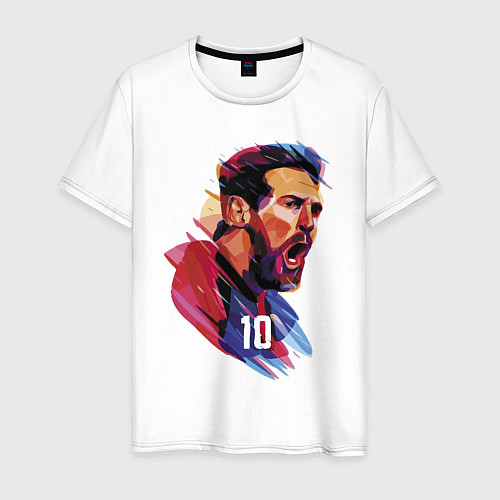 Мужская футболка Lionel Messi Barcelona Argentina Football / Белый – фото 1