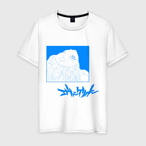 Мужская футболка Юи Икари, Евангелион / Белый – фото 1