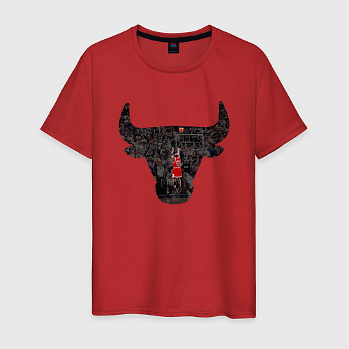 Мужская футболка Bulls - Jordan / Красный – фото 1