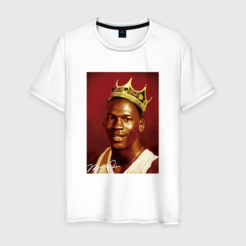Мужская футболка Джордан - Король / Белый – фото 1