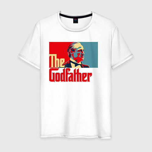 Мужская футболка Godfather logo / Белый – фото 1