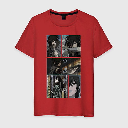 Мужская футболка Хяккимару из Дороро / Красный – фото 1