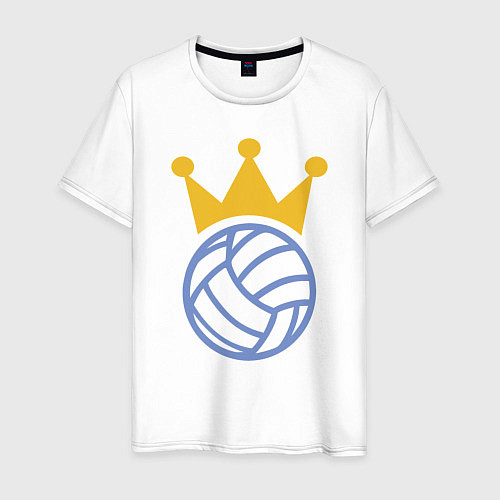 Мужская футболка Volleyball King / Белый – фото 1