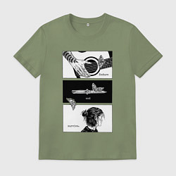 Футболка хлопковая мужская Endure and survive, цвет: авокадо