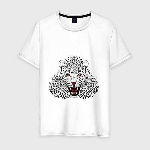 Мужская футболка Леопард / Белый – фото 1