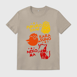 Мужская футболка Символы школ Haikyu!!