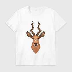 Мужская футболка Антилопа пиксель