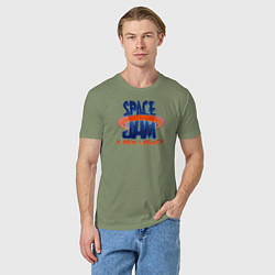 Футболка хлопковая мужская Space Jam: A New Legacy, цвет: авокадо — фото 2