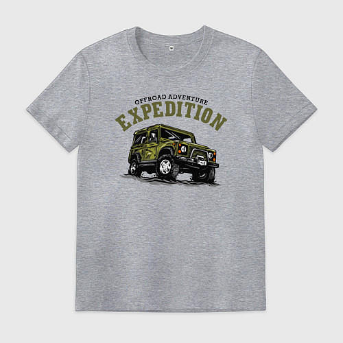 Мужская футболка Экспедиция / Меланж – фото 1