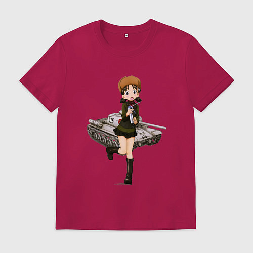 Мужская футболка ТАНКИСТКА / Маджента – фото 1