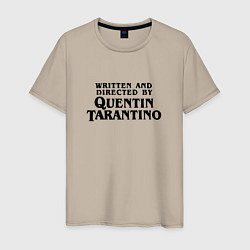 Футболка хлопковая мужская Quentin Tarantino, цвет: миндальный