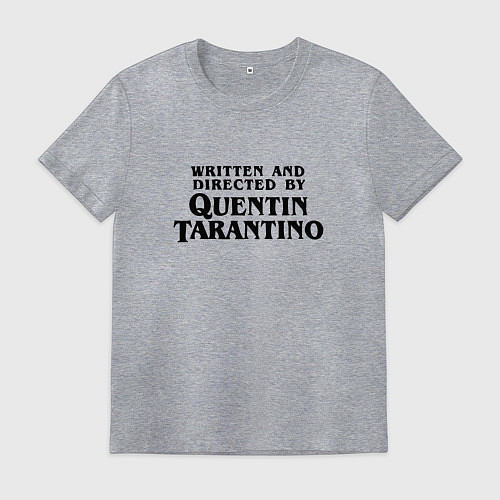 Мужская футболка Quentin Tarantino / Меланж – фото 1
