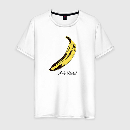 Мужская футболка Банан, Энди Уорхол / Белый – фото 1