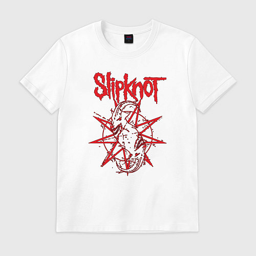 Мужская футболка Slipknot Slip Goats Art / Белый – фото 1