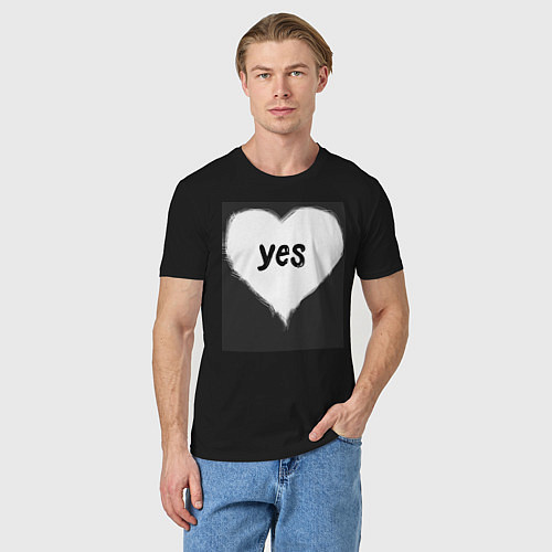 Мужская футболка Сердце, любовь / Черный – фото 3