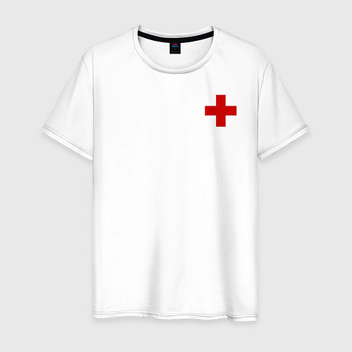 Мужская футболка Hospital BIG / Белый – фото 1
