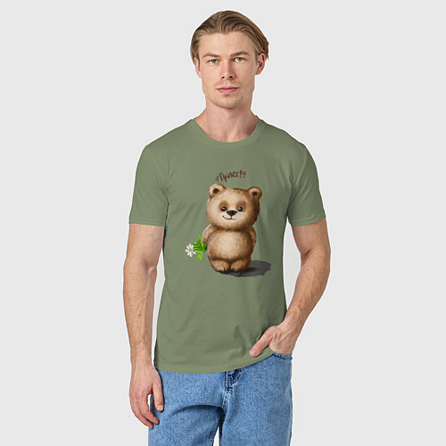 Мужская футболка Медведь / Авокадо – фото 3