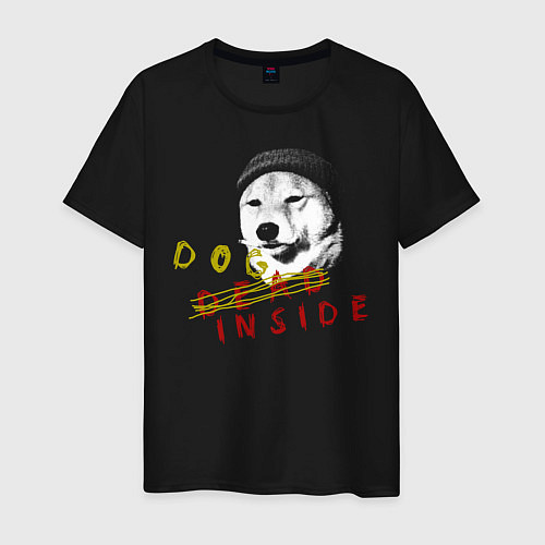 Мужская футболка DOG INSIDE SF / Черный – фото 1