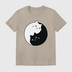 Мужская футболка Инь Ян Котики