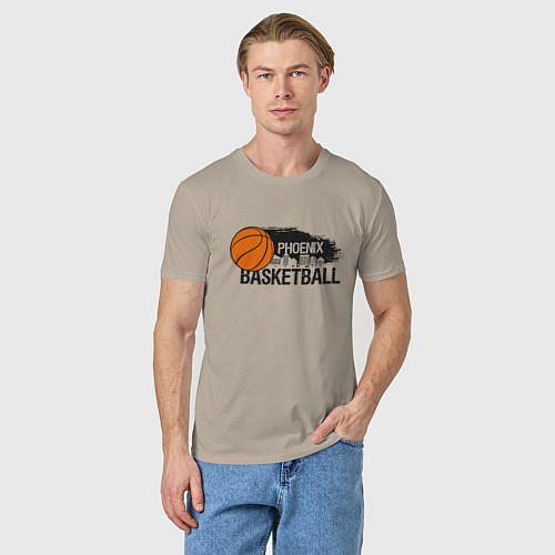 Мужская футболка Basketball Phoenix / Миндальный – фото 3