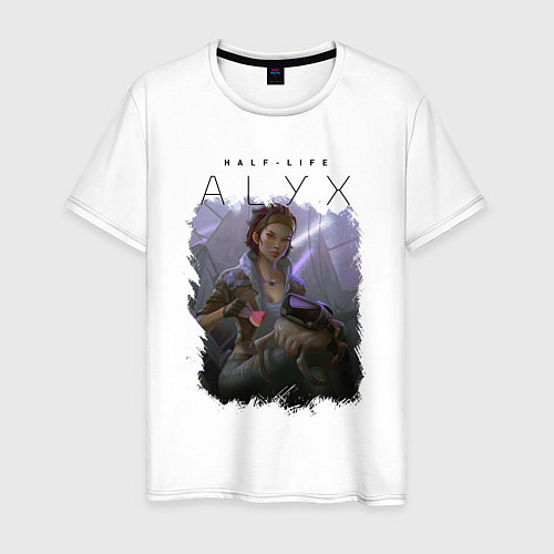 Мужская футболка ALYX HALF LIFE Z / Белый – фото 1