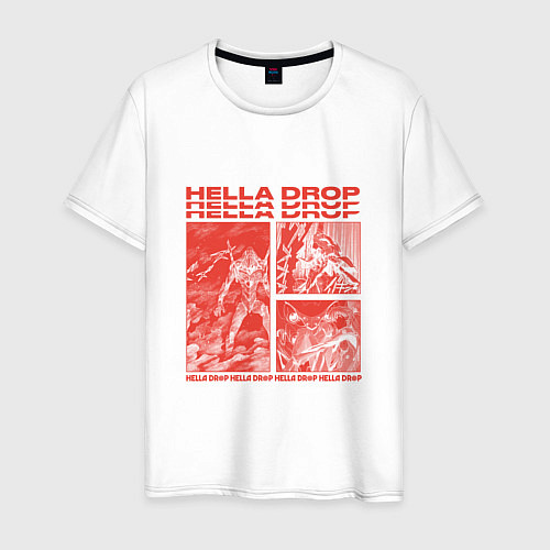 Мужская футболка HELLA DROP EVA RED / Белый – фото 1