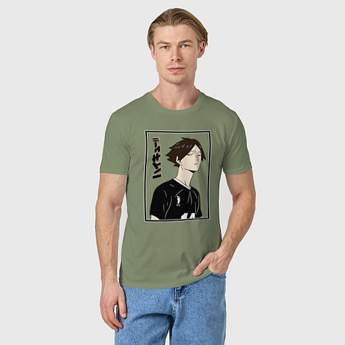 Мужская футболка Ринтаро Суна Haikyuu!! / Авокадо – фото 3