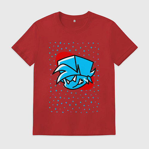 Мужская футболка Фрайдей Найт Фанкин - Парень - Звезды / Красный – фото 1