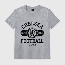 Футболка хлопковая мужская Chelsea Football Club, цвет: меланж