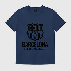 Футболка хлопковая мужская Barcelona FC, цвет: тёмно-синий