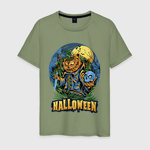 Мужская футболка Halloween / Авокадо – фото 1