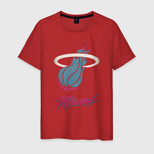 Мужская футболка Miami Heat / Красный – фото 1