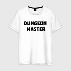 Футболка хлопковая мужская Dungeon Master, цвет: белый