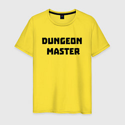 Футболка хлопковая мужская Dungeon Master, цвет: желтый