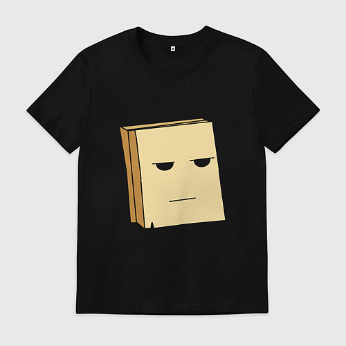 Мужская футболка Бумажная доска / Черный – фото 1