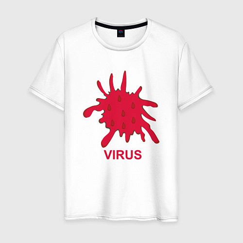 Мужская футболка Virus / Белый – фото 1