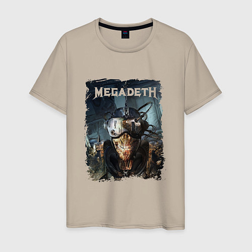 Мужская футболка Megadeth Poster Z / Миндальный – фото 1