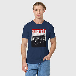 Футболка хлопковая мужская Большой куш Гай Ричи, цвет: тёмно-синий — фото 2