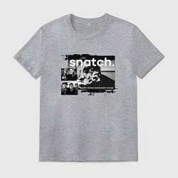 Футболка хлопковая мужская Большой куш: Ави Деновиц, цвет: меланж