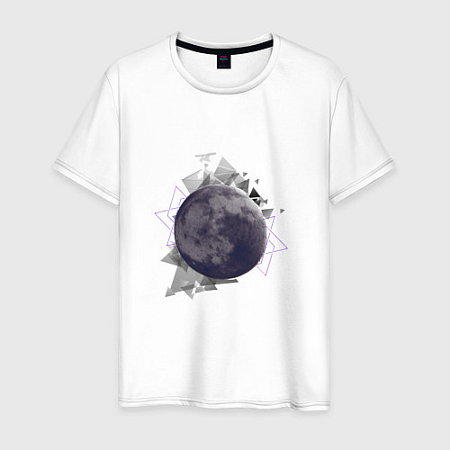 Мужская футболка Moon / Белый – фото 1