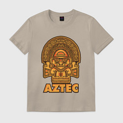 Футболка хлопковая мужская Aztec Ацтеки, цвет: миндальный